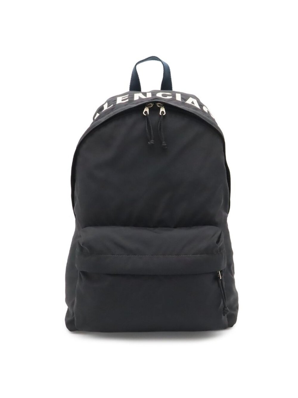 Balenciaga Wheel Backpack Nylon Canvas Black Navy White